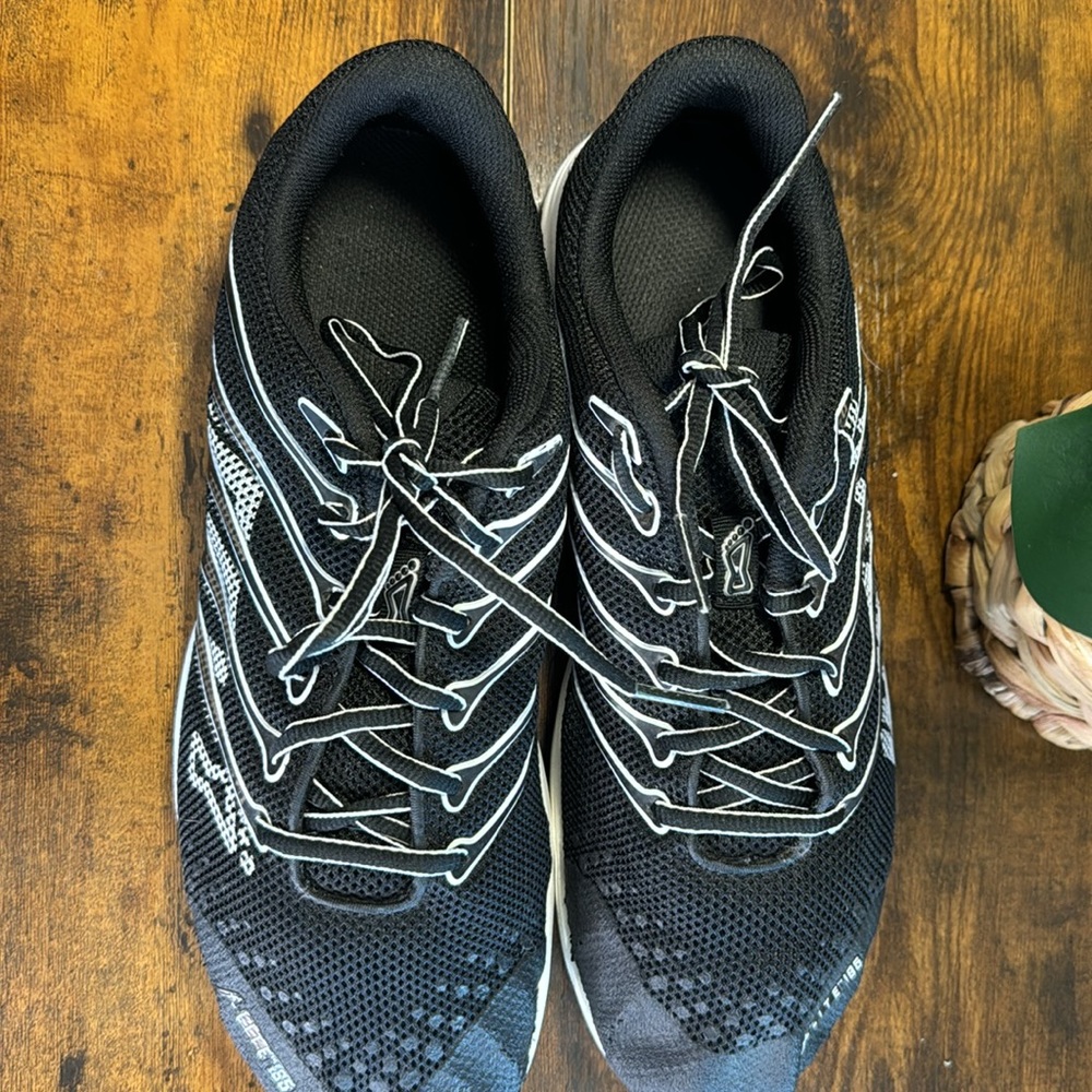 Inov-8 F-Lite 195 Athletic Men's Running Shoes Black/White Size UK 10 - Picture 7 of 8